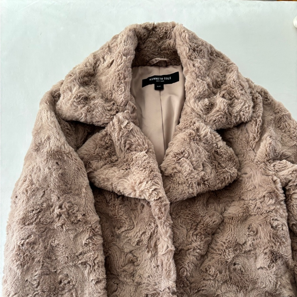 Kenneth Cole Women's Teddy Jacket - Brown - Picture 4 of 6